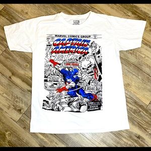 Marvel Captain America Comic Cover Tees- short